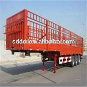 3 axles HOWO Sinotruk fence semi trailer for transporting animals trucks