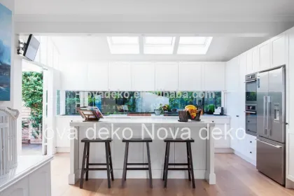 Australia style simple kitchen cabinet, Solid Kitchen Cabinets