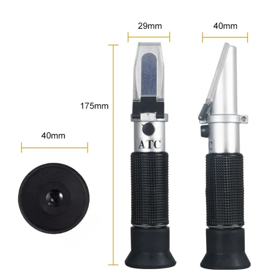 Handheld Nohawk Brix Meter for Accurate Sugar and Honey Concentration Measurement (0-32% Brix)