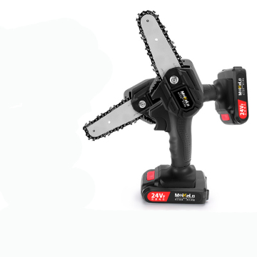 Electric Chain Saw: Lithium-Ion Charged, Single-Hand Portable Saw for Outdoor Logging and Home Use