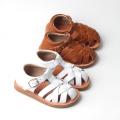 Popular Woven Leather Kid Sandals