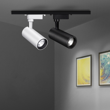 Aluminum 15W LED Track Light for Osram Chip - Black Metal Surface Mounted Restaurant Light