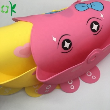 Custom Cartoon Octopus Soft Adjustable Silicone Bib