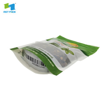 Bustina di tè con imballaggio in plastica di mais biologico con logo