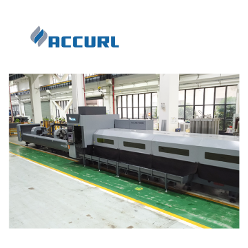 ACCURL Fiber Laser Metal Tube Cutting Machine for Stainless Steel, Copper, and Carbon Steel Pipes