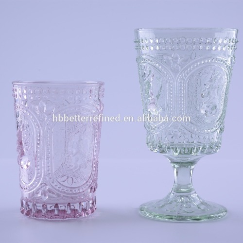 Embossed Bunny Drinking Glass Tumbler For Easter