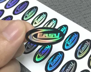 High Quality Tamper Evident Hologram Label,Very Difficult to Remove Holographic Destructible Paper Stickers Custom with Design