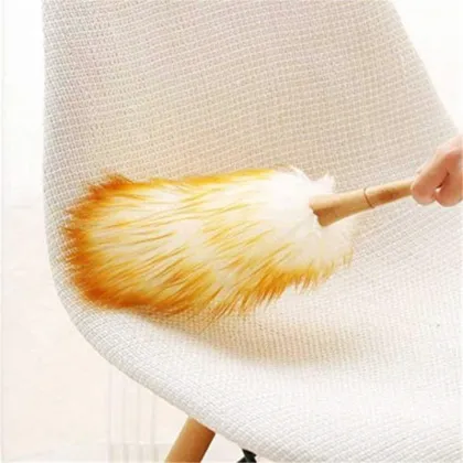 Handy Duster Cleaning Dusters Lambs Wool Duster with Wooden Handle