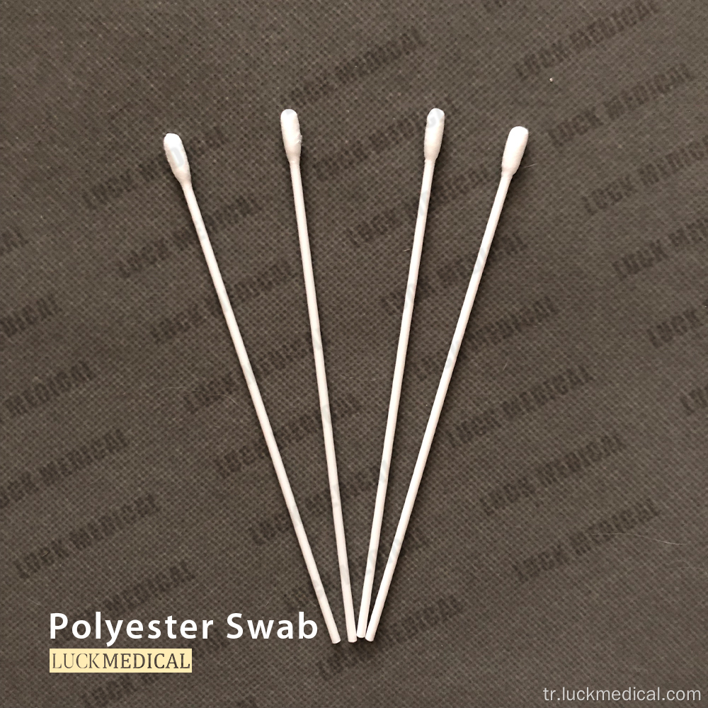 Örnek toplama için tek kullanımlık polyester uçlu çubuk
