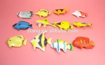 Mini Fish plastic Ocean Animal Small figure Toy Fish