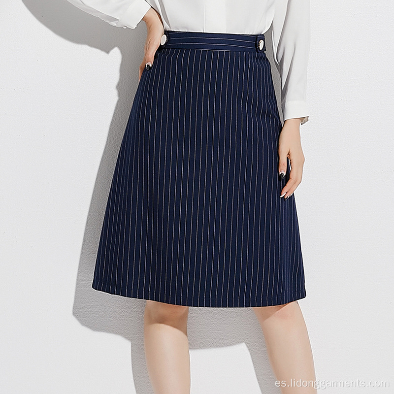 Mujeres Damas Office Wear Falda midi hasta la rodilla