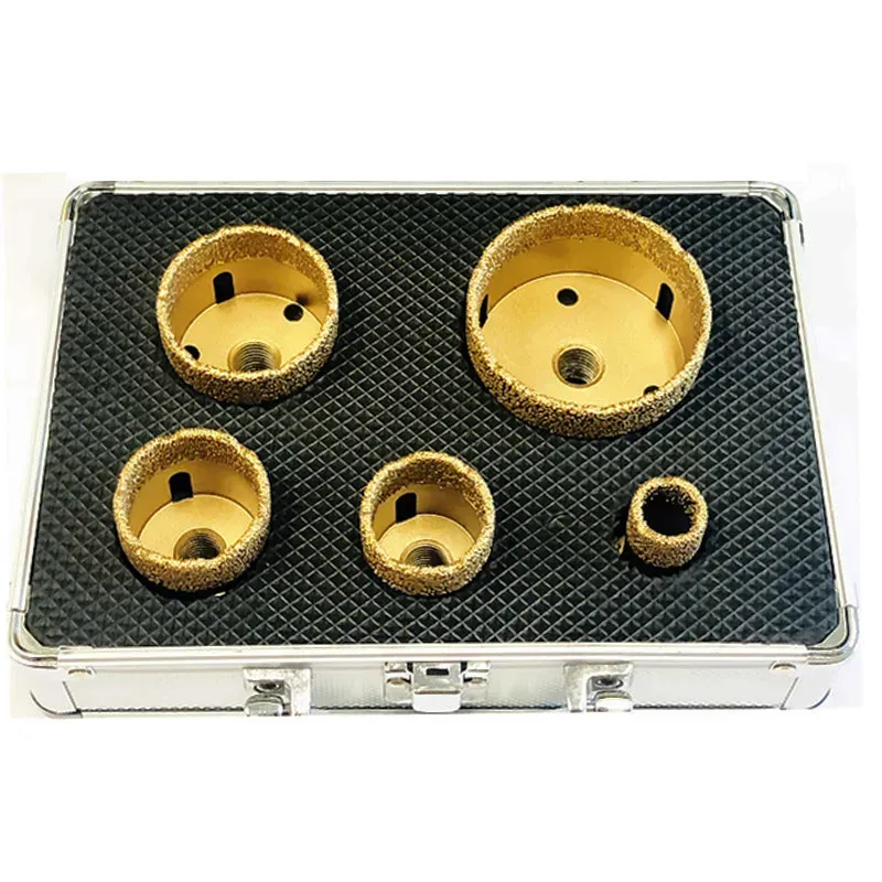 Diamond Tip Core Drill Bit Set for Porcelain Tile Hole Cutting