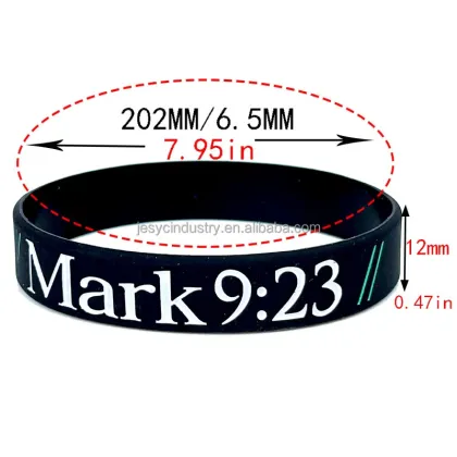 Religious-themed Silicone Wristbands: Perfect Promotional Event Gifts for Bible Faith and Sports Enthusiasts
