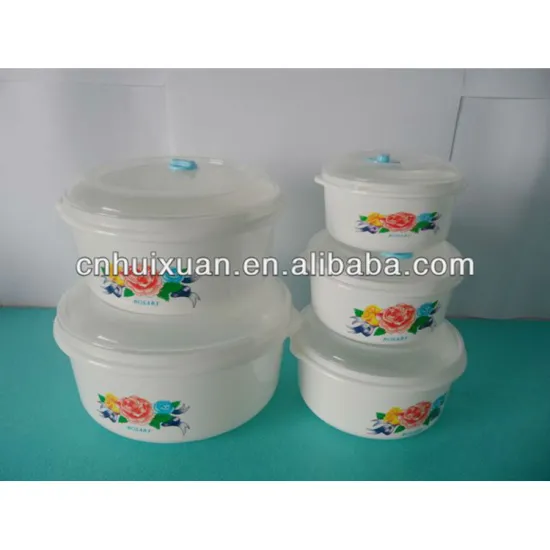 Plastic circular steaming bowl