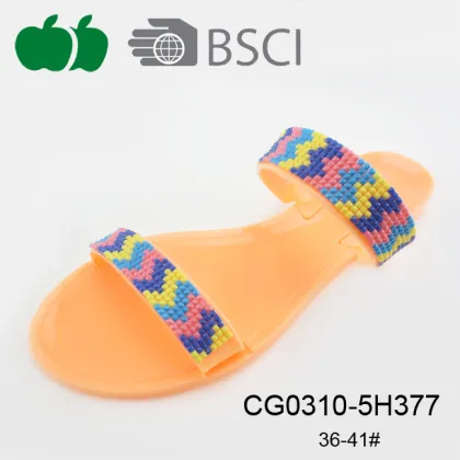 Trendy Fashion Cheap Women Pvc Slippers