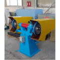 Double station polishing belt machine with dust cover
