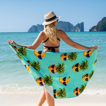 Skin friendly organic cotton beach towel