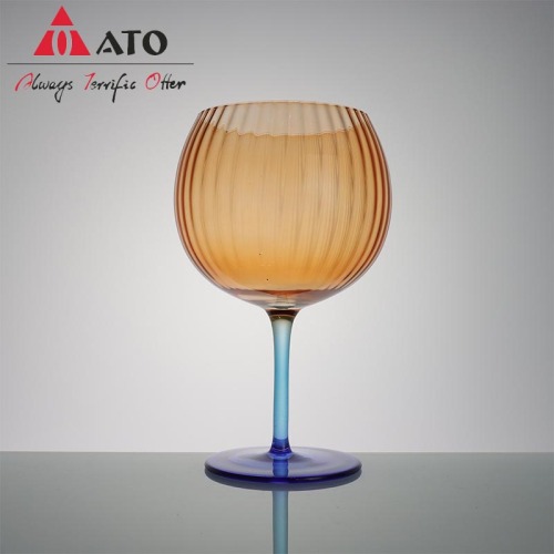 Amber wine glass crystal red wine glass globet