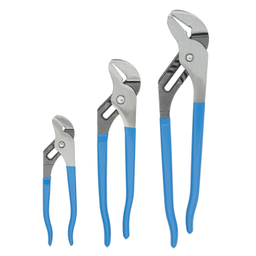 YUHANG 3 Piece Straight Jaw Tongue and Groove Pliers Set - 12-inch, 9.5-inch, 6.5-inch