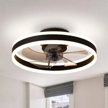 6 Speeds 42 Inch Indoor Living Room Remote Control Decorative LED Ceiling Fan Light