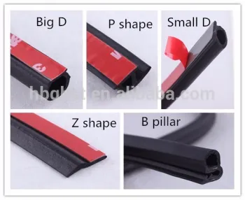 D,P, Z shape EPDM sponge foam strips/3M tape adhesive EPDM foam strip/self adhesive auto door seal