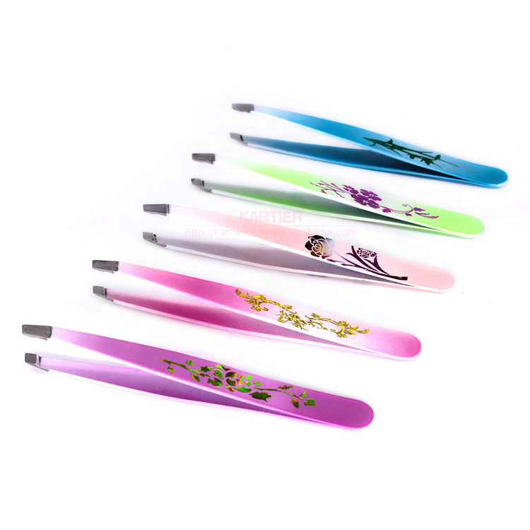 Colored Pattern Eyebrow Tweezers