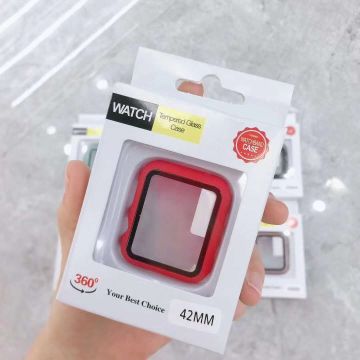 Watch Cases: 38MM-49MM Acrylic PC Tempered Glass Full Cover for iWatch 8, 9, Ultra SE