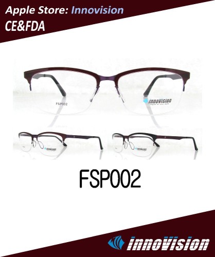 Popular Design Fashion Half-rim Eyeglasses Nylon Optical Glasses