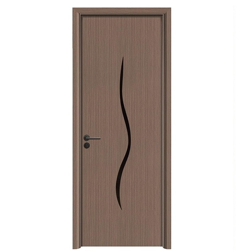 Porta de madeira de folheado de painel plano