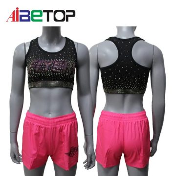 Sexy Sublimation Cheer Dance Crop Top Uniform