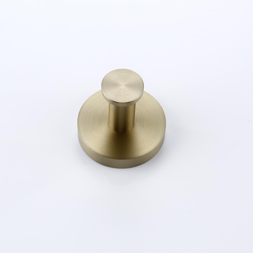 Moon robe hook brushed brass