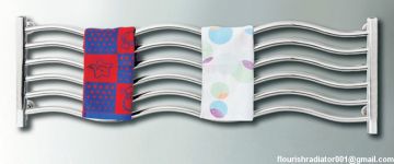 wave steel towel warmer