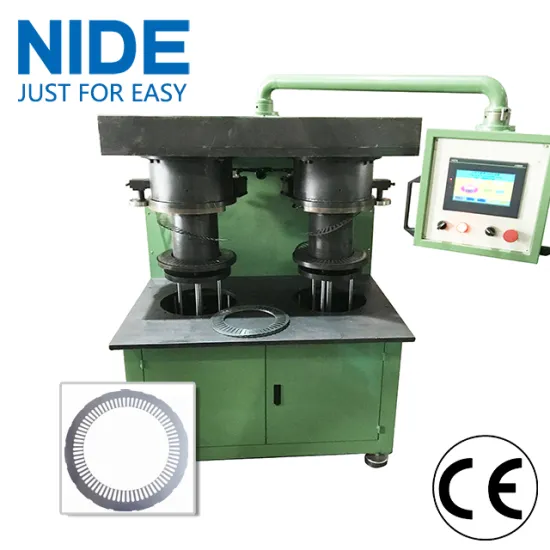 Automatic motor stator lamination core manufacturing machine