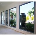 Custom large aluminum fixed tempered laminated glass window