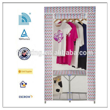 2014 Big supplier canvas folding cloth wardrobe