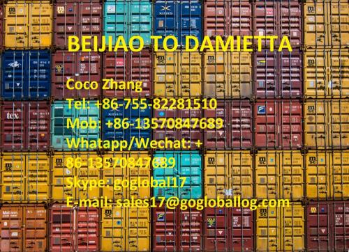 Shunde Beijiao Freight Sea ke Mesir Damietta