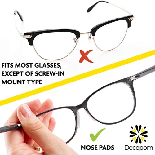 Pastiglie per occhiali da vista in silicone trasparente personalizzato