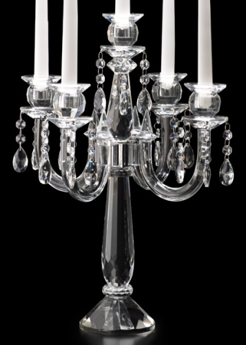 18 1/2in Chandelier Ornament Crystal Candelabra