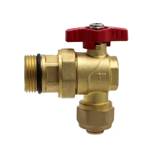 1 inch Water Brass Union Angle Valves with Ball Valve  25DN