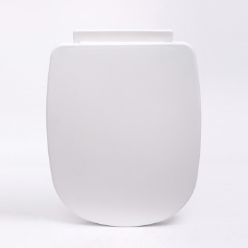 Cubierta de asiento de inodoro higiénica de plástico de último diseño blanco