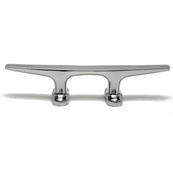 Marine hardware low silhouette cleat