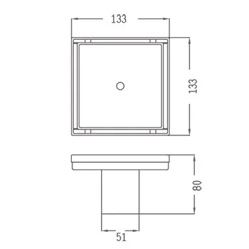 304 Stainless square tile insert floor drain,concrete floor drain