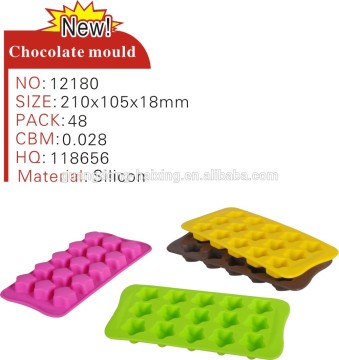 2014 star shape silicone chocolate molds