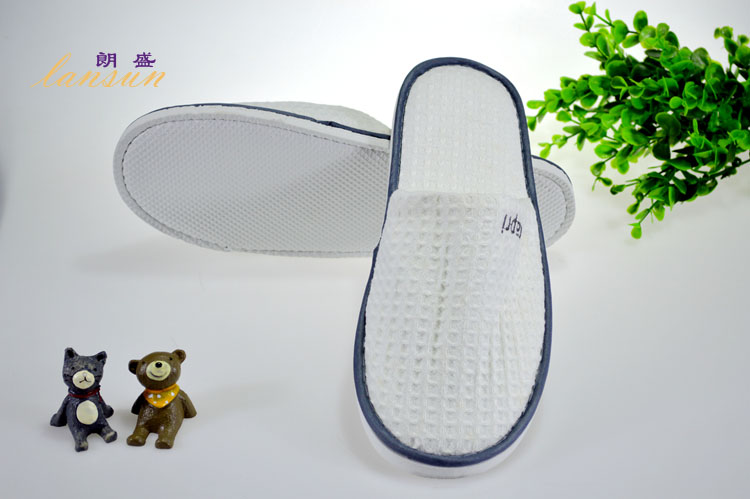 Professional Cotton Waffle Hotel Slippers