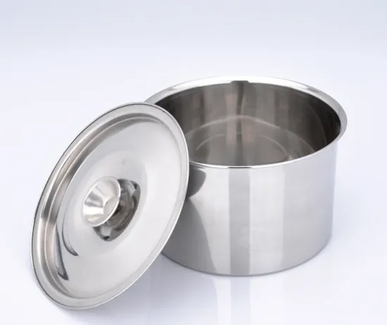 Stainless Steel Straight Stirring Bowl With Cover