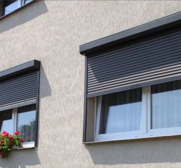 Aluminium Electric Roller Shutter Windows for Hurricane Protection and Outdoor Use