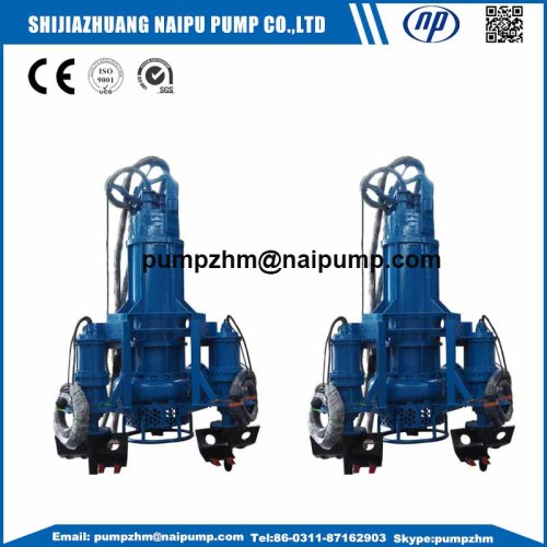 submersible slurry pump with excavator