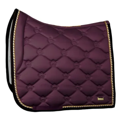 Custom Satin Fabric English Dressage Saddle Pad for Horse Riding