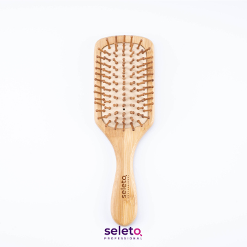2021 Jualan Panas Buluh Detangler Detangler Curly Hair Comb Brush untuk tukang gunting rambut