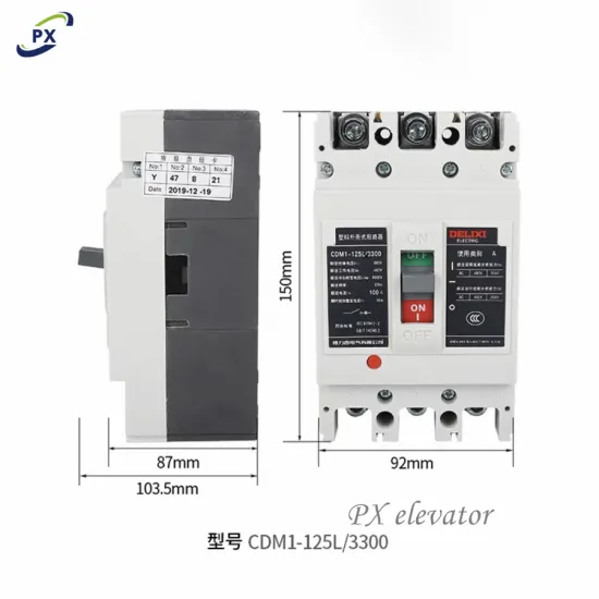 CDM1L-125L/3300 Electrical Plastic-case Leakage Protection Circuit Breaker Switch Contactor